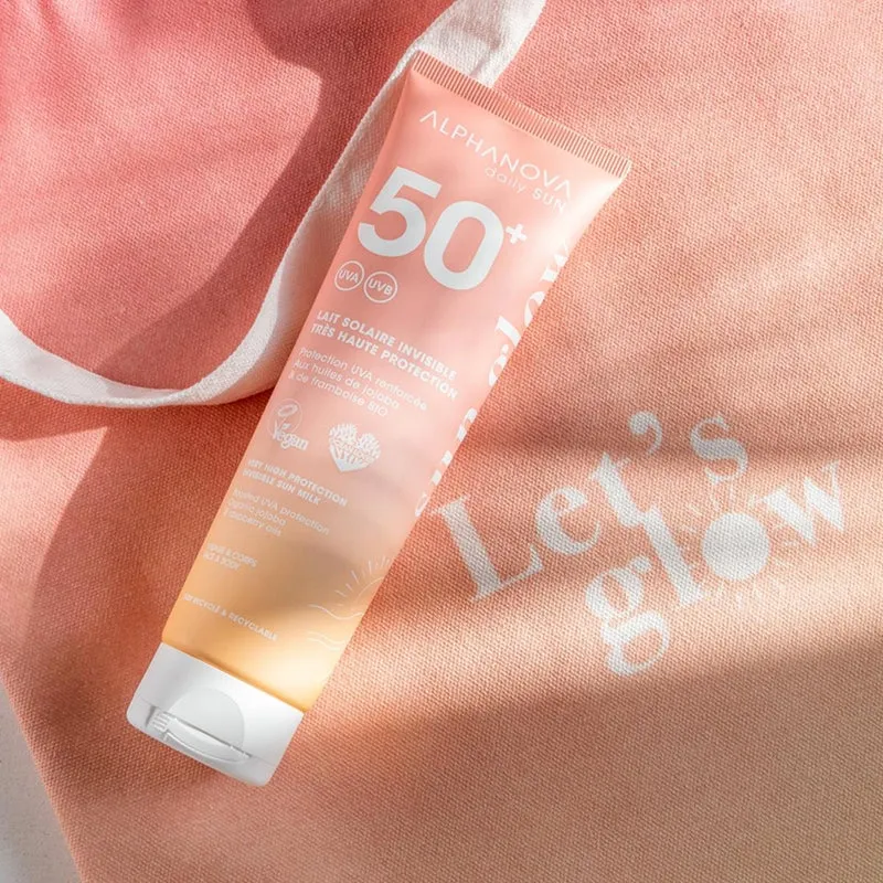 Lait solaire invisible SPF50+ Daily Sun - Alphanova