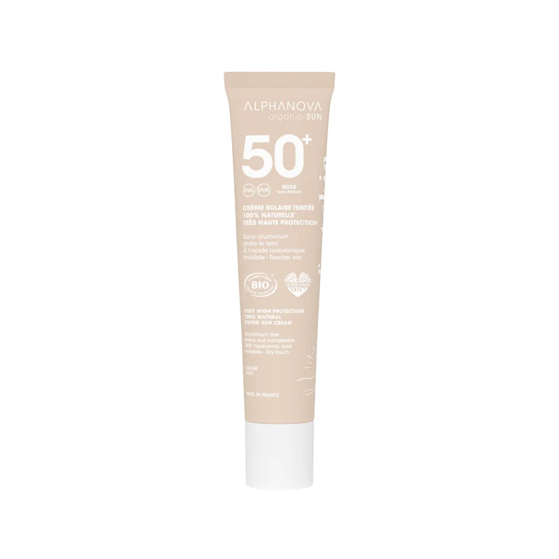 Crème solaire teintée nude SPF50+ - Alphanova